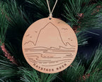 Haystack Rock Round Christmas Ornament