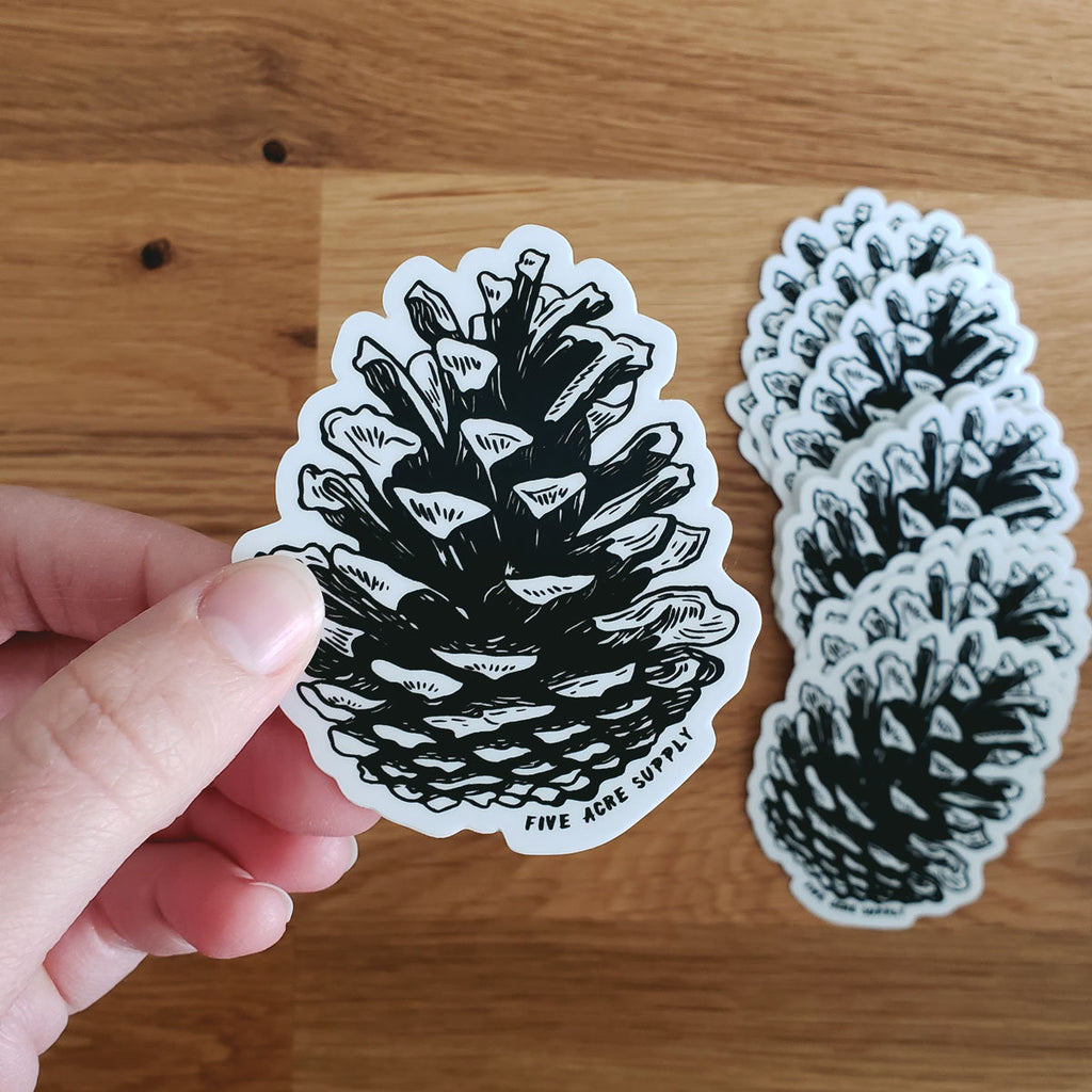 Pinecone Sticker