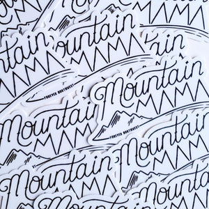 Mountain Mama Sticker - White
