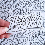 Load image into Gallery viewer, Mountain Mama Sticker - White

