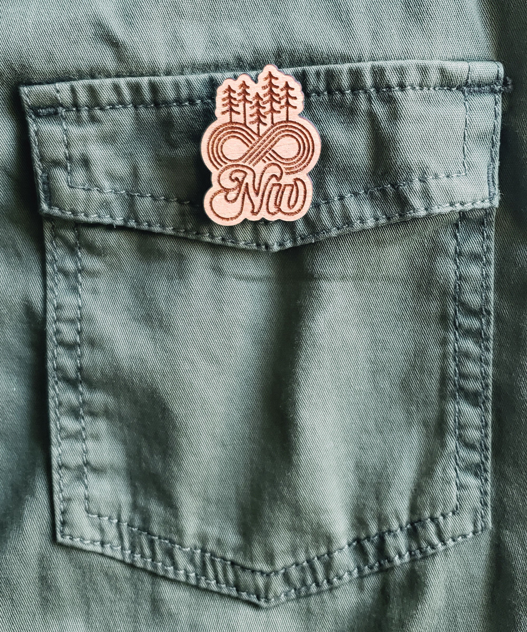 Forever Northwest Wooden Pin