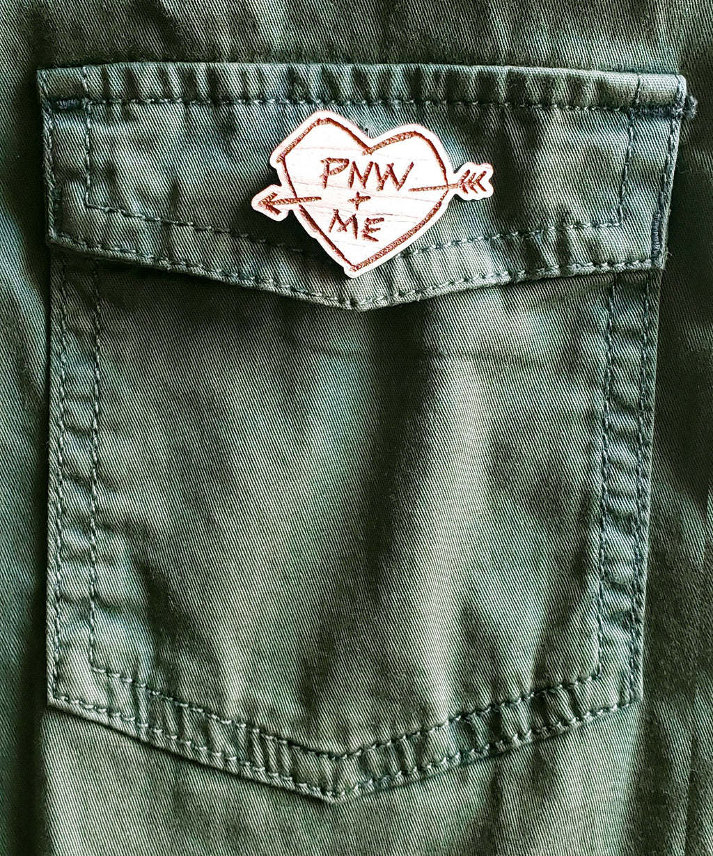 PNW+ME Wooden Pin