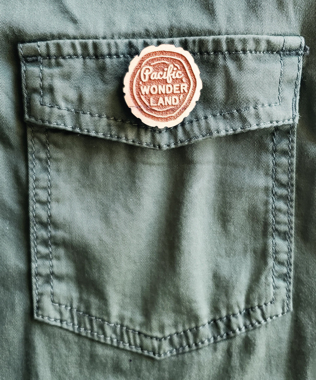 Pacific Wonderland Wooden Pin