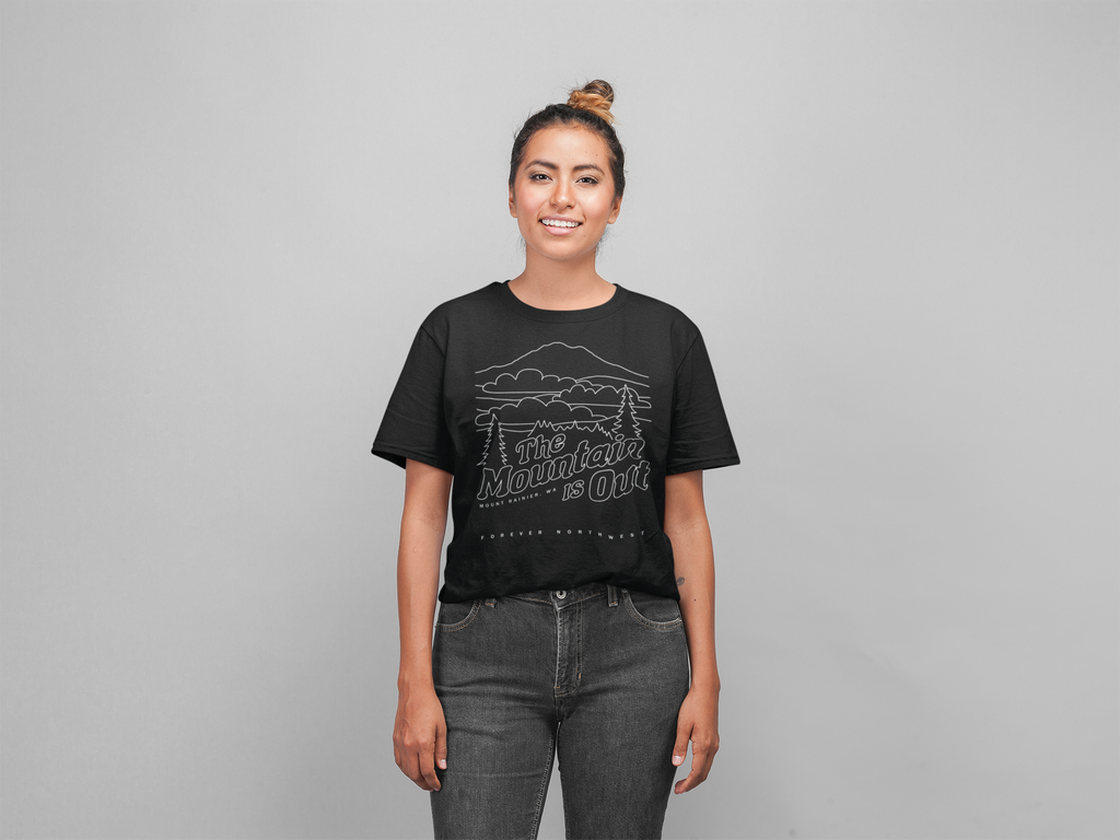The Mountain is Out - Mt Rainier T-shirt