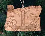 Load image into Gallery viewer, Multnomah Falls Christmas Ornament
