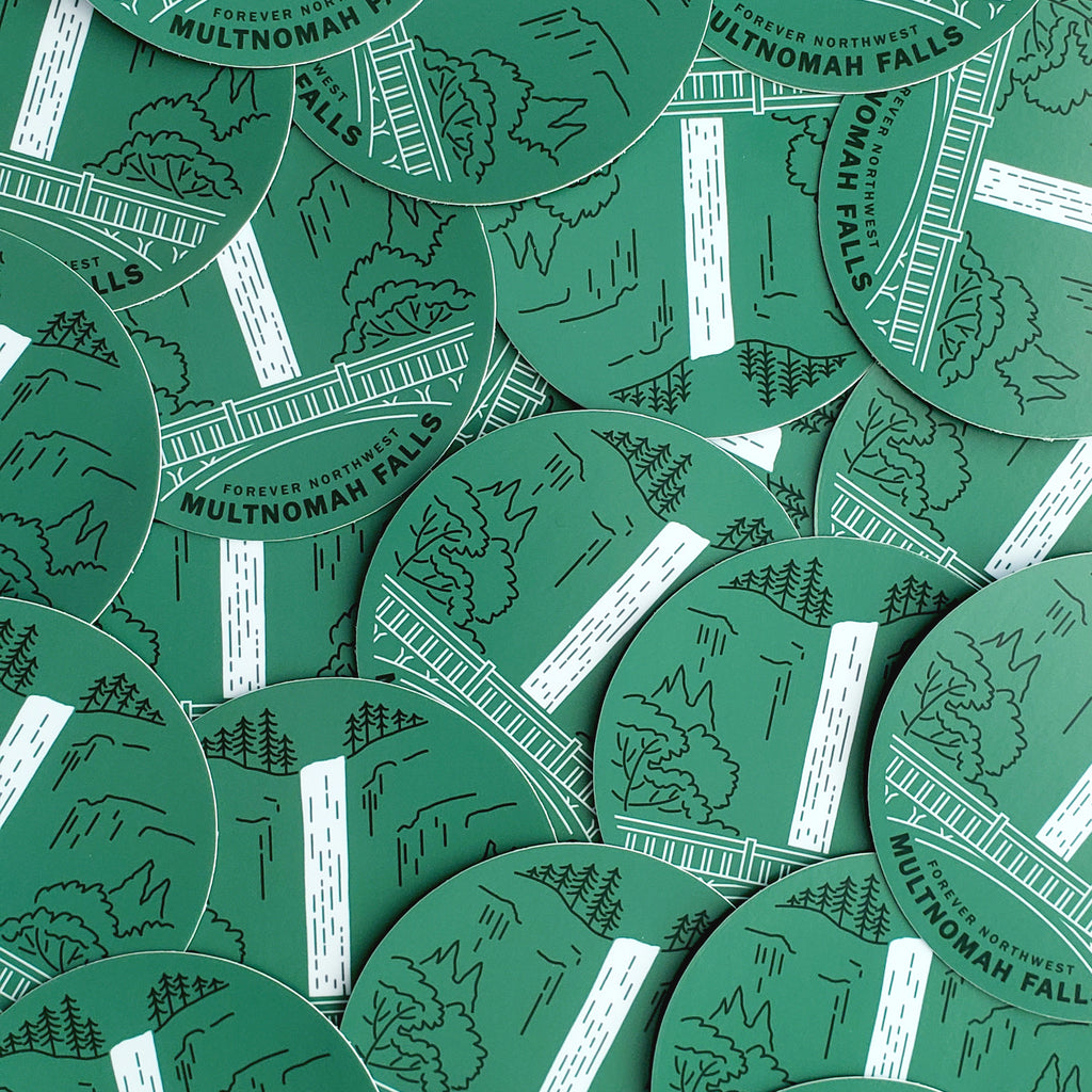 Multnomah Falls Sticker