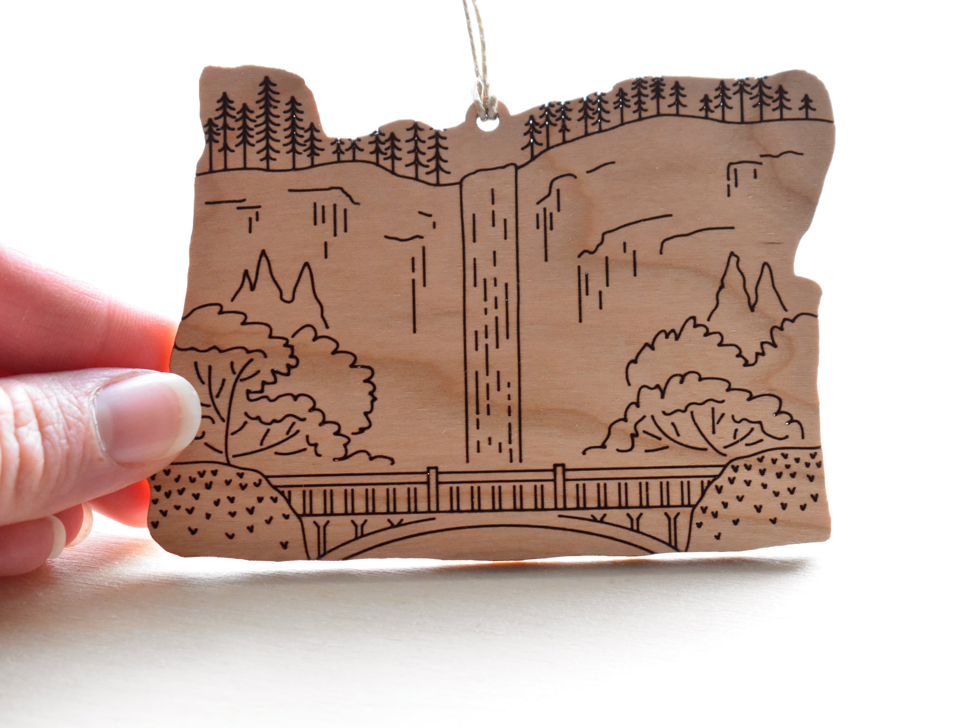 Multnomah Falls Christmas Ornament