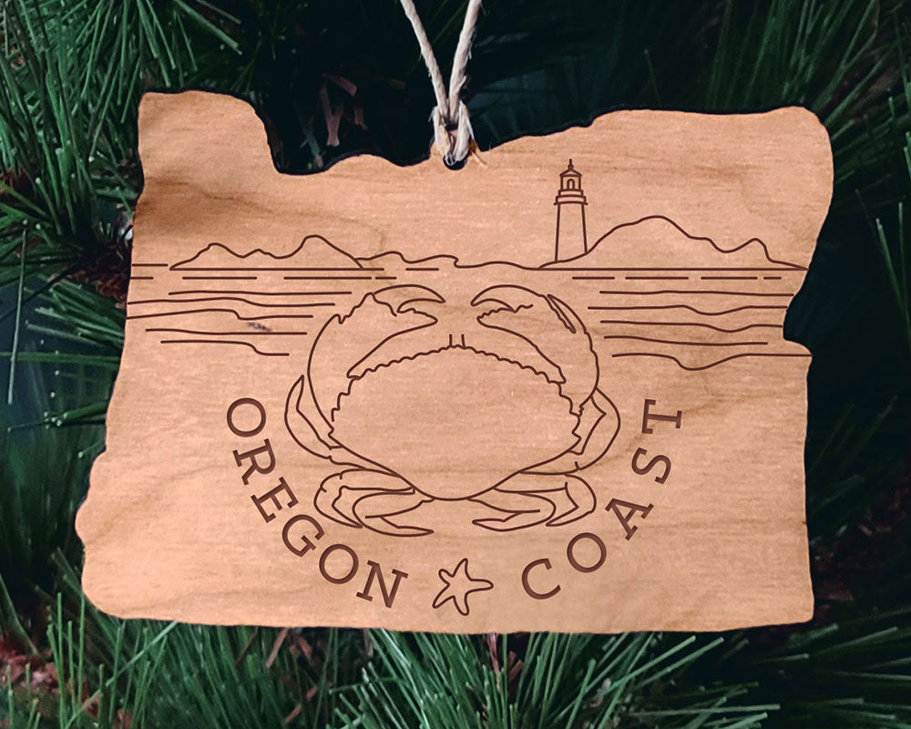 Oregon Coast Christmas Ornament