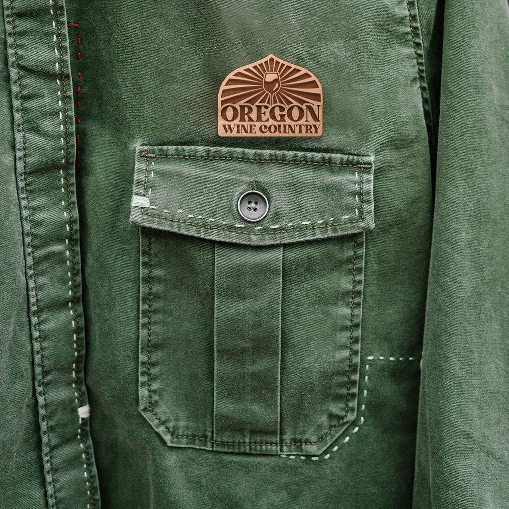 Oregon Wine Country Wooden Pin