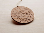 Load image into Gallery viewer, Mt. Rainier Round Christmas Ornament
