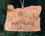 Load image into Gallery viewer, Portland Rose City Christmas Ornament
