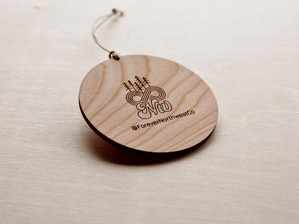 Oregon Wine Country Round Christmas Ornament