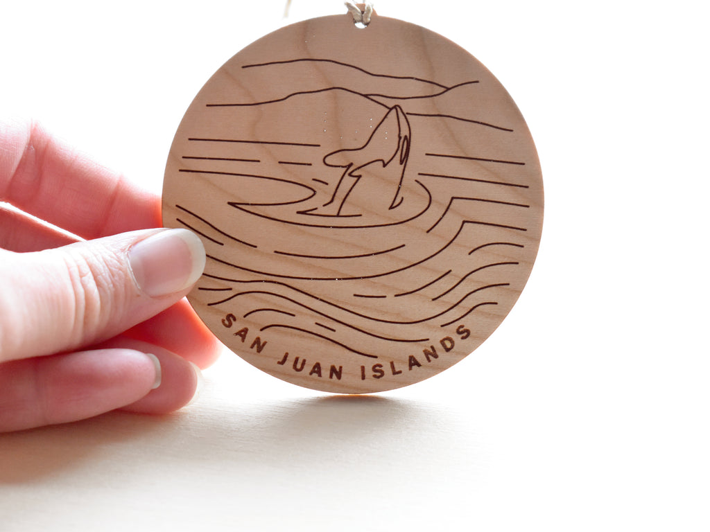 San Juan Islands Round Christmas Ornament