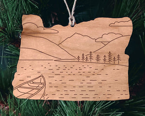Wallowa Lake Christmas Ornament